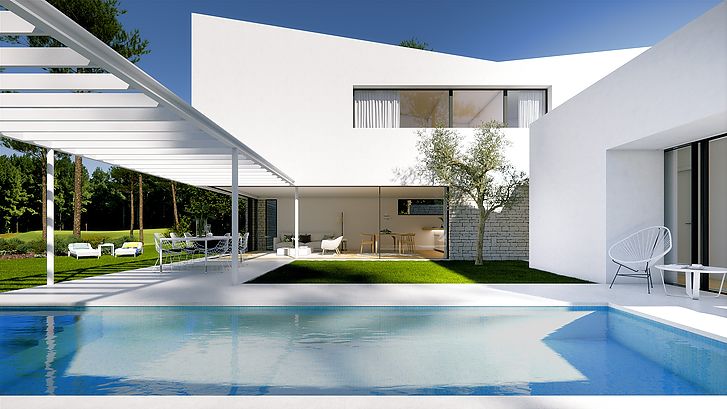 Set of 8 single family homes in a row in Caldes de Malavella